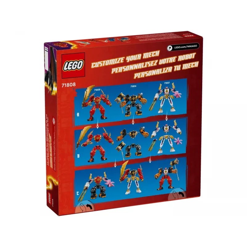LEGO NINJAGO rinkinys 71808 – 322 detalės, 4 minifigūrėlės, aukštis 160 mm, nuo 7 metų