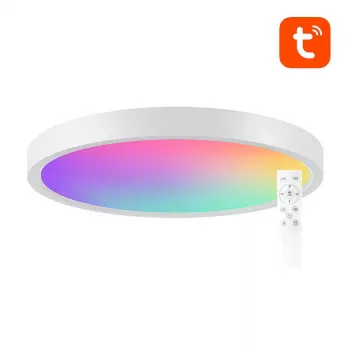 Protingas lubinis šviestuvas 30cm WiFi/Bluetooth 16M RGBCW Gosund LB12 1920lm Tuya + nuotolinio valdymo pultelis