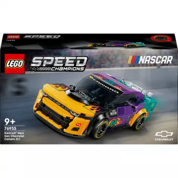 LEGO Speed Champions 76935 NASCAR Next Gen Chevrolet Camaro ZL1, 328 detalių, 1 minifigūrėlė, nuo 9 m.