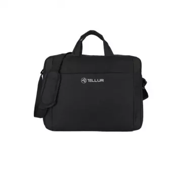 Dėklas nešiojamam kompiuteriui Tellur TLL611312, 15,6 col., Cozy Black, paminkštintas skyrius, užtrauktuku užsegamos kišenės