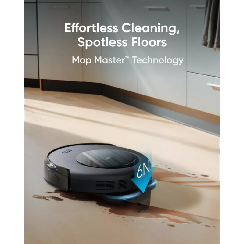 Anker Eufy Omni C20 | Robot dulkių siurblys su viskas viename stotele | Šlapias ir sausas valymas | 7000 Pa | Pilka