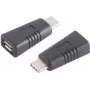 Adapteris (Gender Changer) ShiverPeaks BS13-20014 USB 3.1 Type-C – Micro-USB 2.0 Type-B, juodas