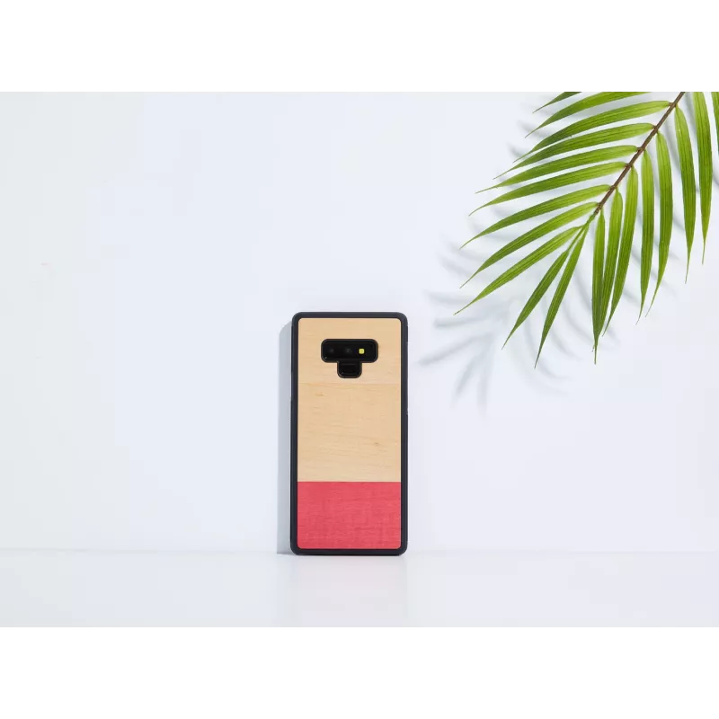 Apsauginis dėklas iš medžio ir polikarbonato Samsung Galaxy Note 9 (N960) – juodas, mišrus raštas