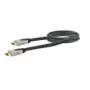 HDMI kabelis SCHWAIGER HDM0150G 063 — 1,5 m, HDMI A tipo kištukas–kištukas, paauksuoti kontaktai, juoda/pilka