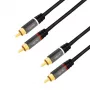 LogiLink CA1202 Garso kabelis 1 m 2 x RCA Juodas