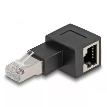 Delock 90° adapteris RJ-45 (kištukas) į RJ-45 (lizdas) CAT 6a