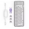 Klaviatūra žaidimams NZXT KB-101NW-DE Function Elite MiniTKL, belaidė, magnetiniai jungikliai, balta
