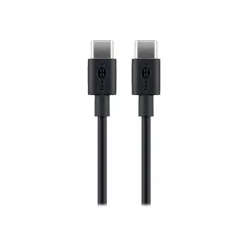 Goobay 66318 USB-C laidas, juodas, 1 m