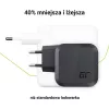 Green Cell CHARGC08 65 W USB-C PD ir USB-A UltraCharge sieninis įkroviklis (GaN, juodas)