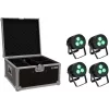 LED PAR rinkinys EUROLITE 20000846 — 4 šviestuvai, kiekvienas 3×8W QCL Spot