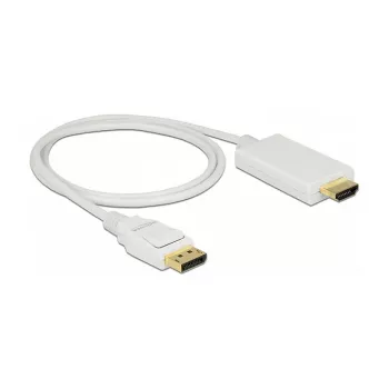Vaizdo kabelio adapteris DeLOCK 83817 1m DisplayPort HDMI Baltas