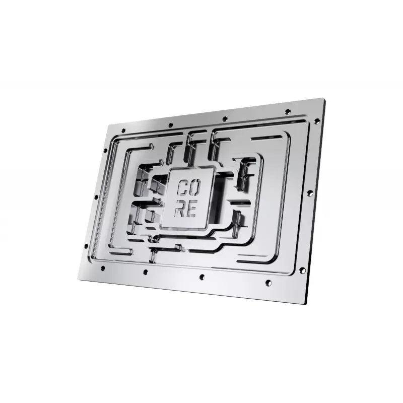 Alphacool 10269 galinė plokštė Akrilas Aliuminis Chromas Varis Nailonas Juoda 155,5x235,9x34mm