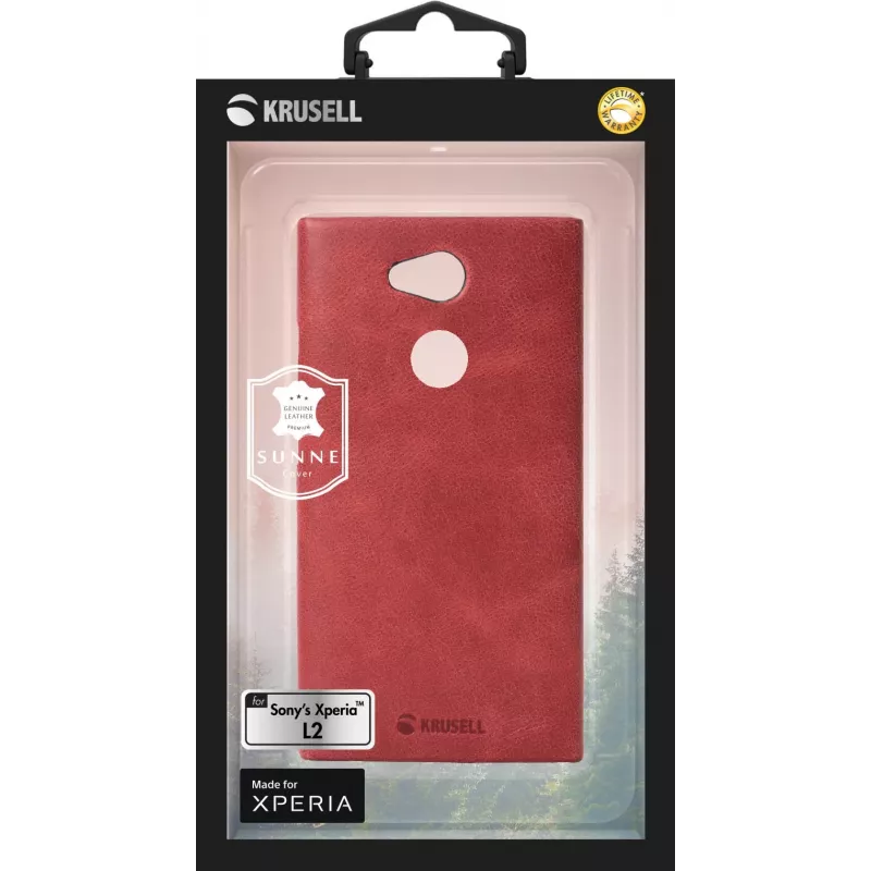 Dėklas Krusell SUNNE Sony Xperia L2 14 cm (5,5 colio) Raudonas