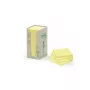 Post-it® FT510110347 Kvadratiniai lipnūs bloknotai iš perdirbto popieriaus, 76×76 mm, geltoni