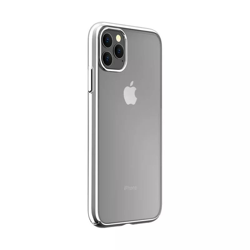 Apsauginis dėklas Devia Glimmer serija iPhone 11 Pro, sidabrinis, polikarbonatas