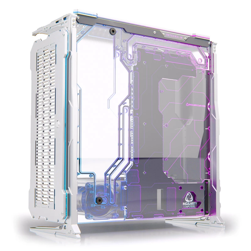 Singularity Computers Spectre Integra-M Elite kompiuterio korpusas, sidabrinis