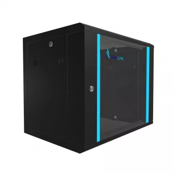 Sieninis tinklo spintos korpusas Extralink 9U 600x450 Juodas