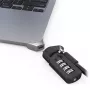 Compulocks Ledge adapteris, skirtas MacBook Air 15 colių M2 M3, su kombinuotos spynos kabeliu, sidabrinis