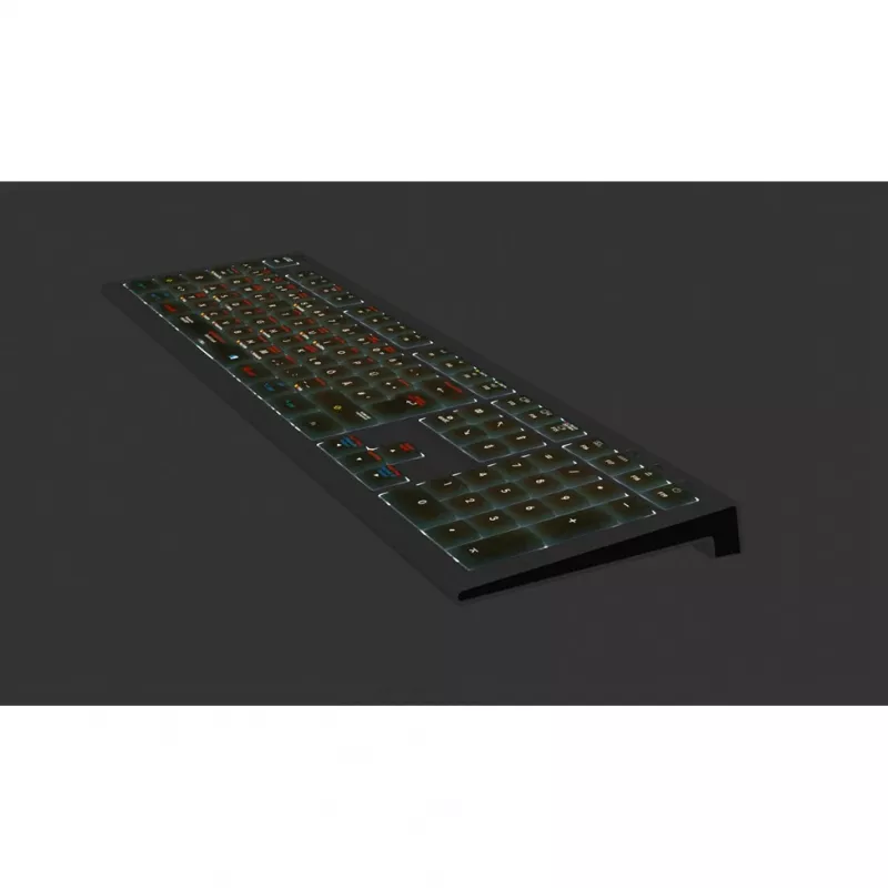 Logickeyboard LKB-OSX-A2M-DE klaviatūra USB QWERTZ vokiška juoda (LKB-OSX-A2M-DE)