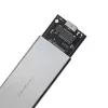 Aliumininis korpusas QOLTEC 51833, skirtas M.2 SATA SSD, SATA į USB 3.0, palaiko iki 2 TB
