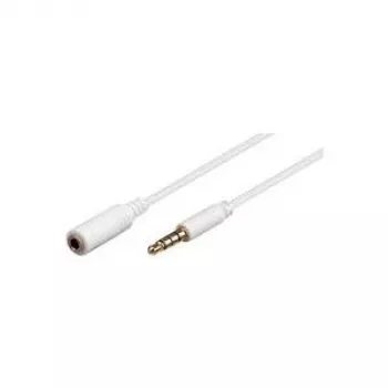 MicroConnect IPOD003A garso ilginimo laidas 1 m 3,5 mm baltas