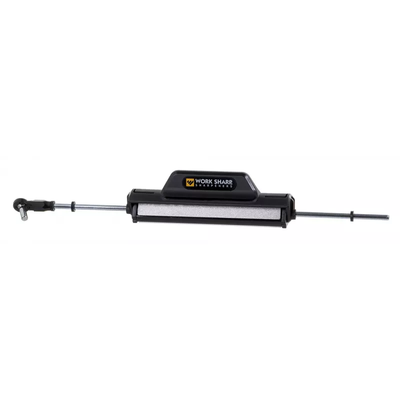 Pjovimo galąstuvas Work Sharp Precision Adjust 09DX164 reguliuojamu kampu su keraminiu glaistymo strypu, deimantinėmis plokštelėmis, juodas, 243,8×165,1×143,3 mm