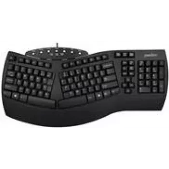 Ergonominė klaviatūra Perixx PERIBOARD-512 USB US juoda
