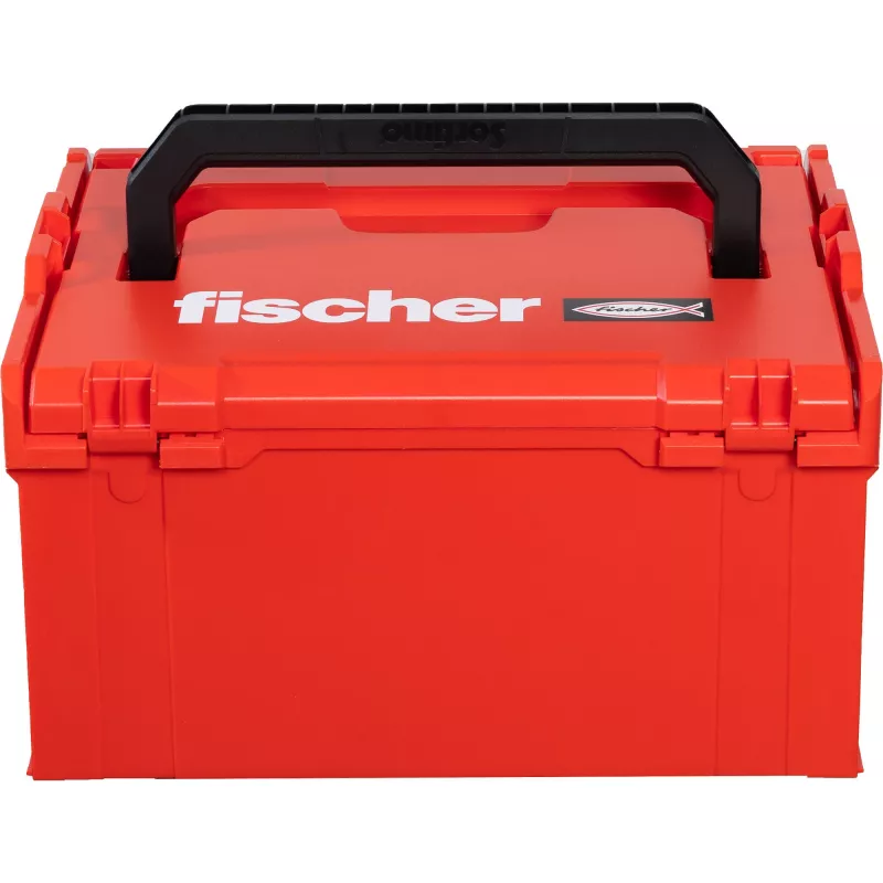 Įrankių dėžė FISCHER L-BOXX FLB 238 tuščia, raudona/juoda, modulinė laikymo sistema