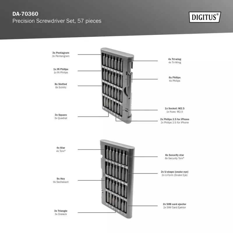 Atsuktuvų rinkinys DA-70360