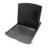 Rack konsolė VALUE 26.99.0163 — 17 colių (43,2 cm) 1280×1024, USB klaviatūra ir pelė, 1U, juoda