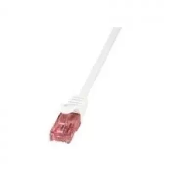 LogiLink CAT6 UTP PIMF pataisos laidas AWG 1m baltas (CQ2031U)