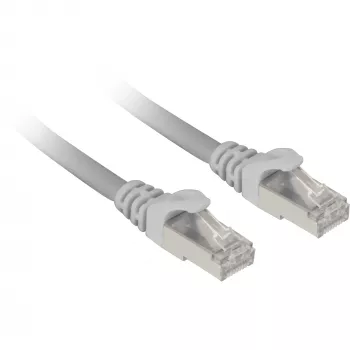 Tinklo kabelis Sharkoon Patch SFTP RJ-45 Cat.7a 10m Pilka