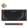 Mechaninė klaviatūra Keychron V1 Ultra 8K — 75% formatai, QWERTY, Bluetooth, RGB, Juoda