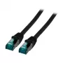 EFB-Elektronik RJ45 jungiamasis kabelis Cat.6A S/FTP LSZH juodas 5m (MK6001.5B)