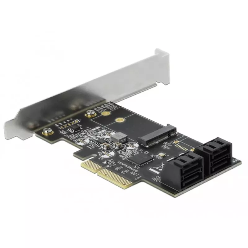 DeLOCK 90396 Vidinė PCIe sąsajos plokštė su 4 SATA prievadais ir M.2 lizdu