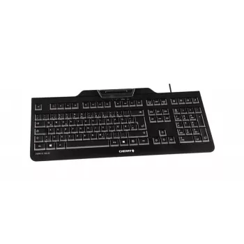 CHERRY KC 1000 SC klaviatūra USB QWERTZ Šveicariška juoda