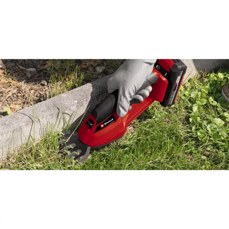 Belaidės žoliapjovės žirklės Power X-Change GC-CG 18/1 Li-Solo, 18 V (raudona/juoda, be akumuliatoriaus ir įkroviklio)
