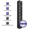 Qoltec 50112 apsauginis įtampos filtras 6 lizdai 230V 3m juodas