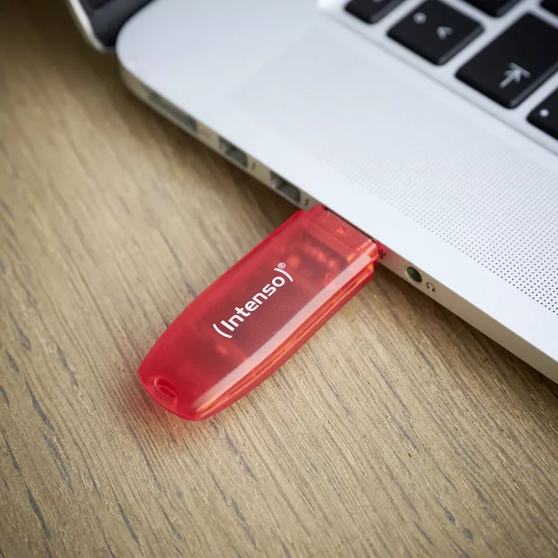 USB atmintukas Intenso 128 GB USB Type-A 2.0 Raudonas permatomas