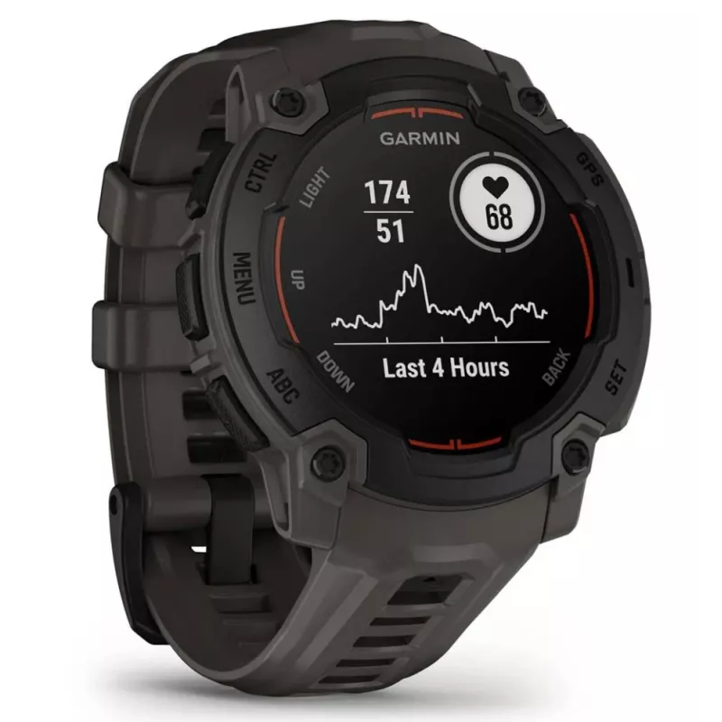 Garmin Instinct E 2,29 cm (0,9 inch) MIP 45 mm Digital 176 x 176 pikseliai Juodas GPS (palydovas)