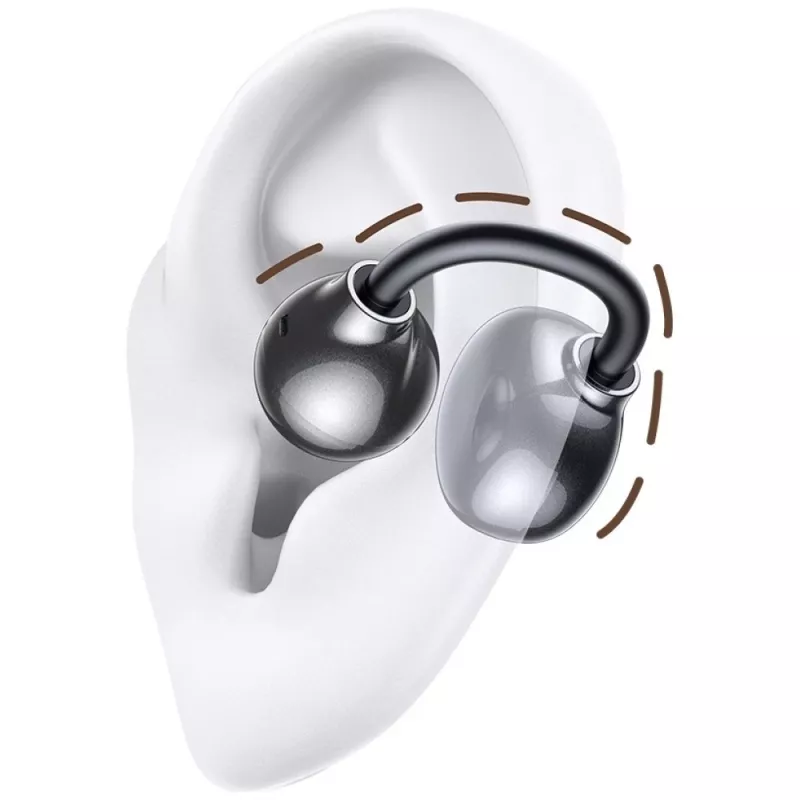 Bluetooth ausinės R02 Clip-on pilkos