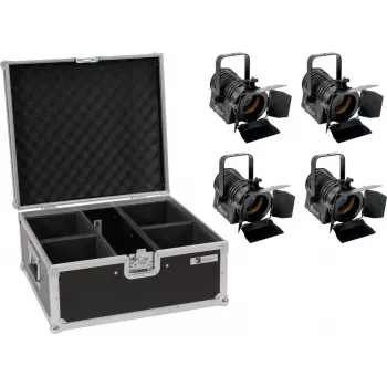 Prožektorius EUROLITE THA-20PC TRC 4x 20W – LED teatro prožektorius su 4×20W RGB arba baltais šviestuvais