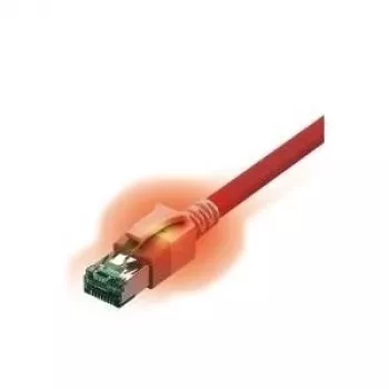 EasyLan DualBoot LED jungiamasis kabelis RJ45 S/FTP Cat.6A (EA klasė) su saCon kištuku - LSOH - raudonas - 10 m