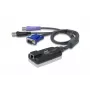 ATEN KA7177-AX USB - VGA į Cat5e/6 KVM adapterio kabelis (CPU modulis) su išmaniąja kortele ir virtualios laikmenos palaikymu