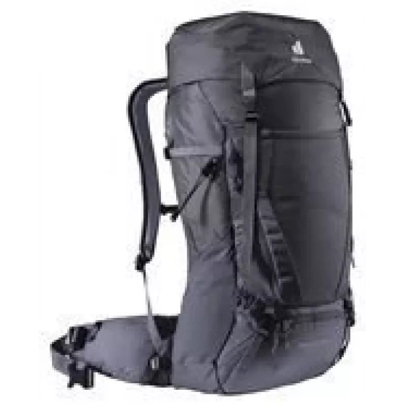 Kuprinė DEUTER Futura Air Trek 45 L – vyriška/moteriška alpinistinė kuprinė, 45 L (išplečiama iki 55 L), 2 kg, viršutinis pakrovimas, juoda