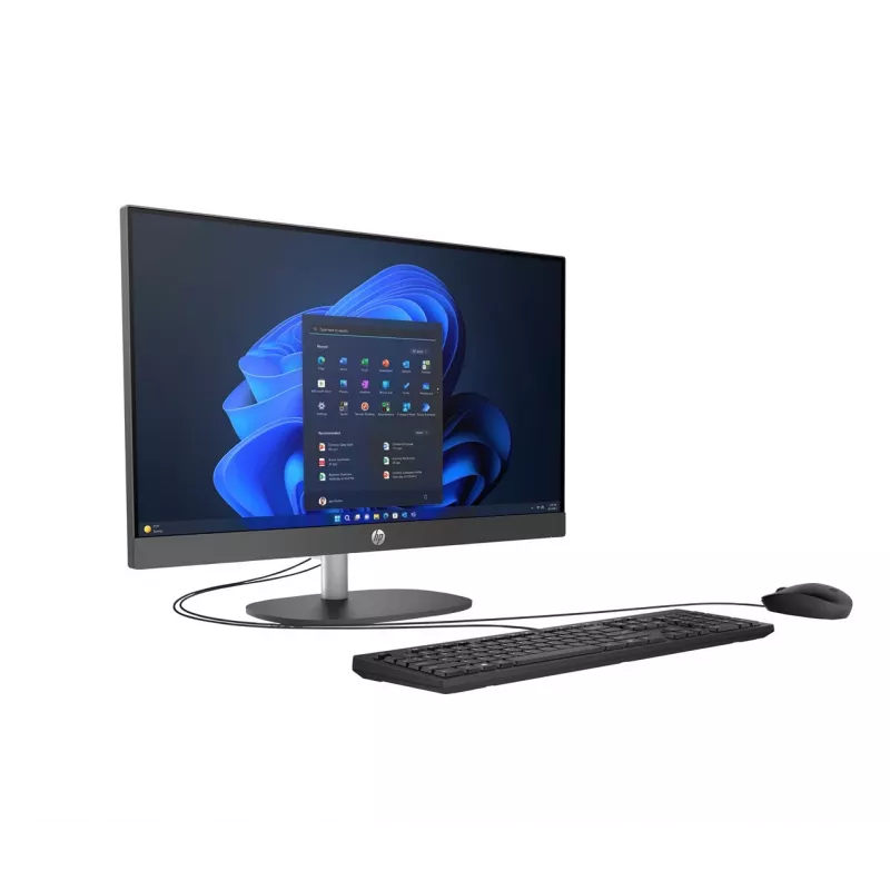 Visame viename kompiuteris HP ProOne 240 G10 23,8 col. FHD IPS, Intel Core Ultra 7 155U, 16 GB DDR5 5600, 512 GB NVMe, Intel UHD, 5 MP privatumo kamera, Windows 11 Pro