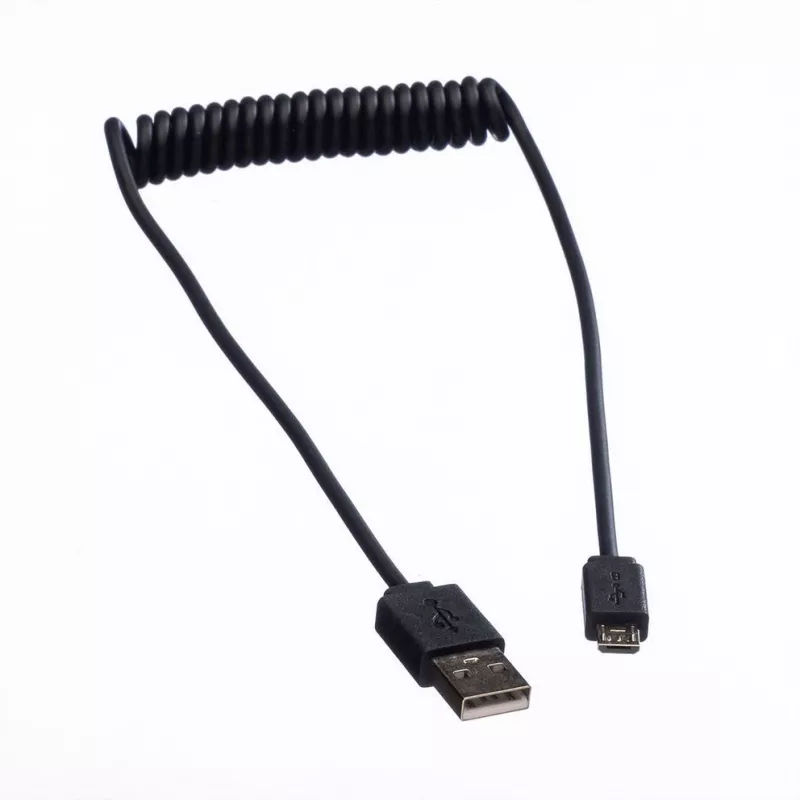 ROLINE USB 2.0 spiralinis laidas A – Micro B ST/ST 1,0 m ekranuotas (11.02.8317)
