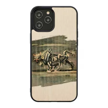 Dėklas Man and Wood iPhone 12 / 12 Pro – baltas jautis