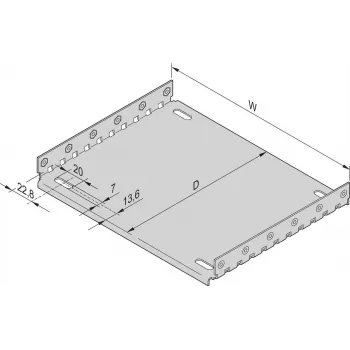 SCHROFF Montavimo plokštė Abdeckbleche - Montavimo plokštė 28TE 220T (34563009)