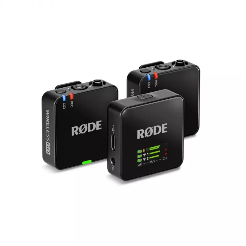 Rode Wireless GO III 3 kartos kompaktiška belaidė mikrofono sistema, juoda